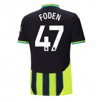 Maglia Calcio Manchester City Phil Foden #47 Seconda Divisa 2024-25 Manica Corta